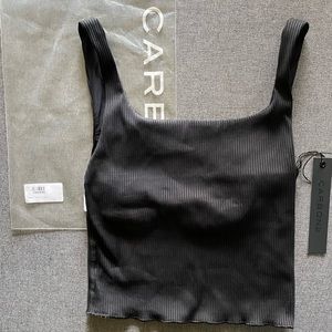 Carbon 38 Ribbed Tank - Black - Small